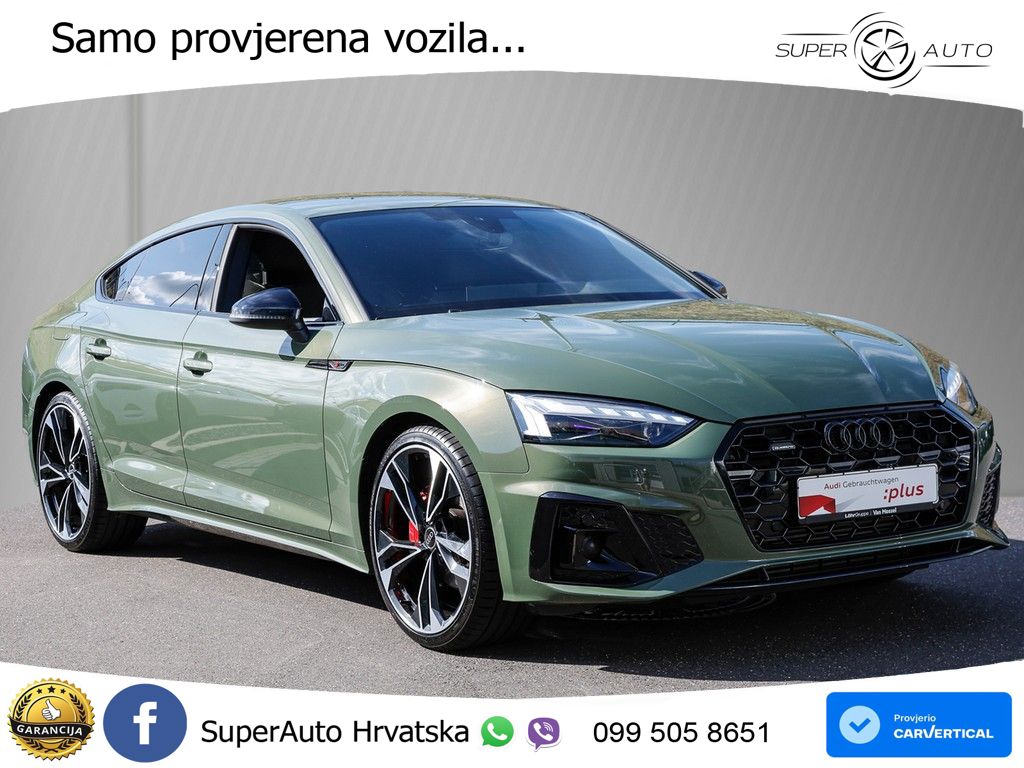 Audi A5 Sportback  40 TFSI (204 KS) quattro S tronic S line MATRIX+GR SJED+KAM