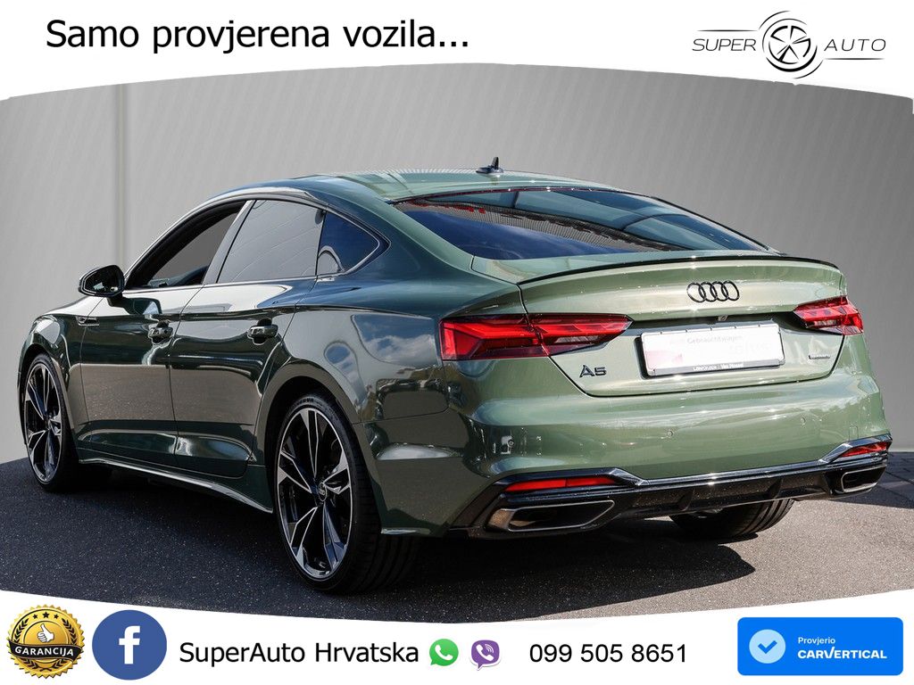 Audi A5 Sportback  40 TFSI (204 KS) quattro S tronic S line MATRIX+GR SJED+KAM