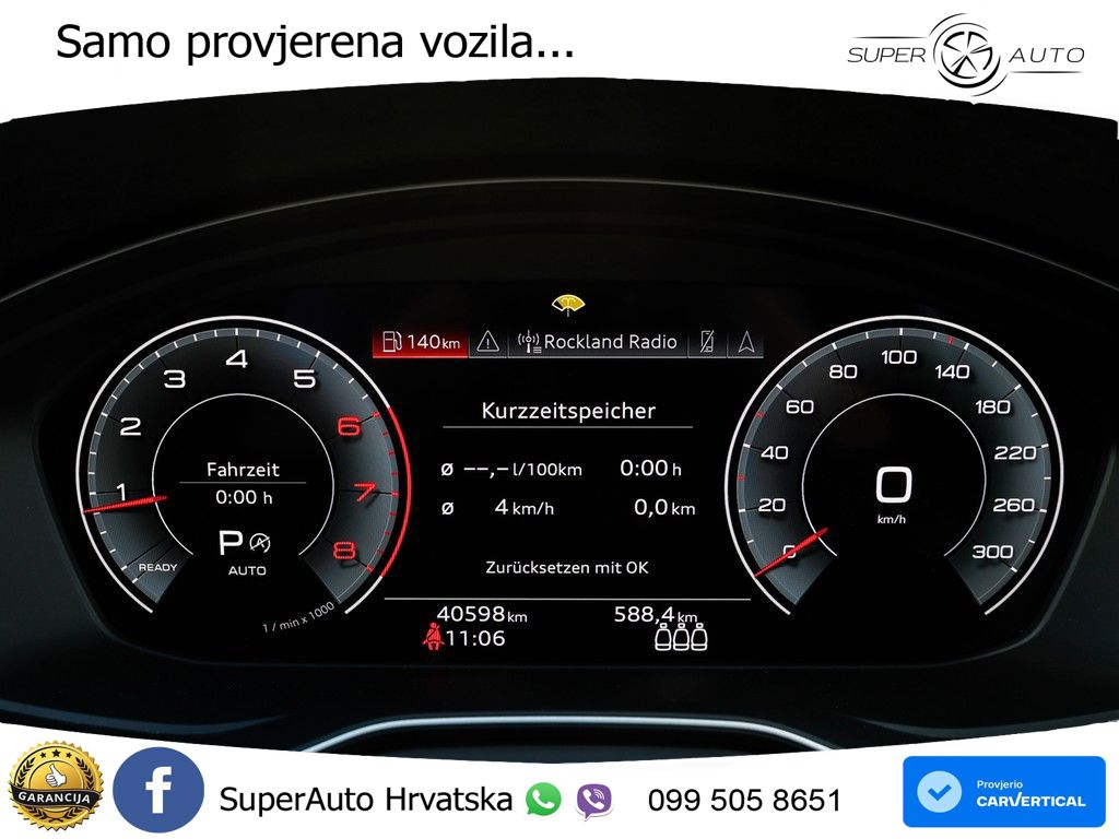 Audi A5 Sportback  40 TFSI (204 KS) quattro S tronic S line MATRIX+GR SJED+KAM