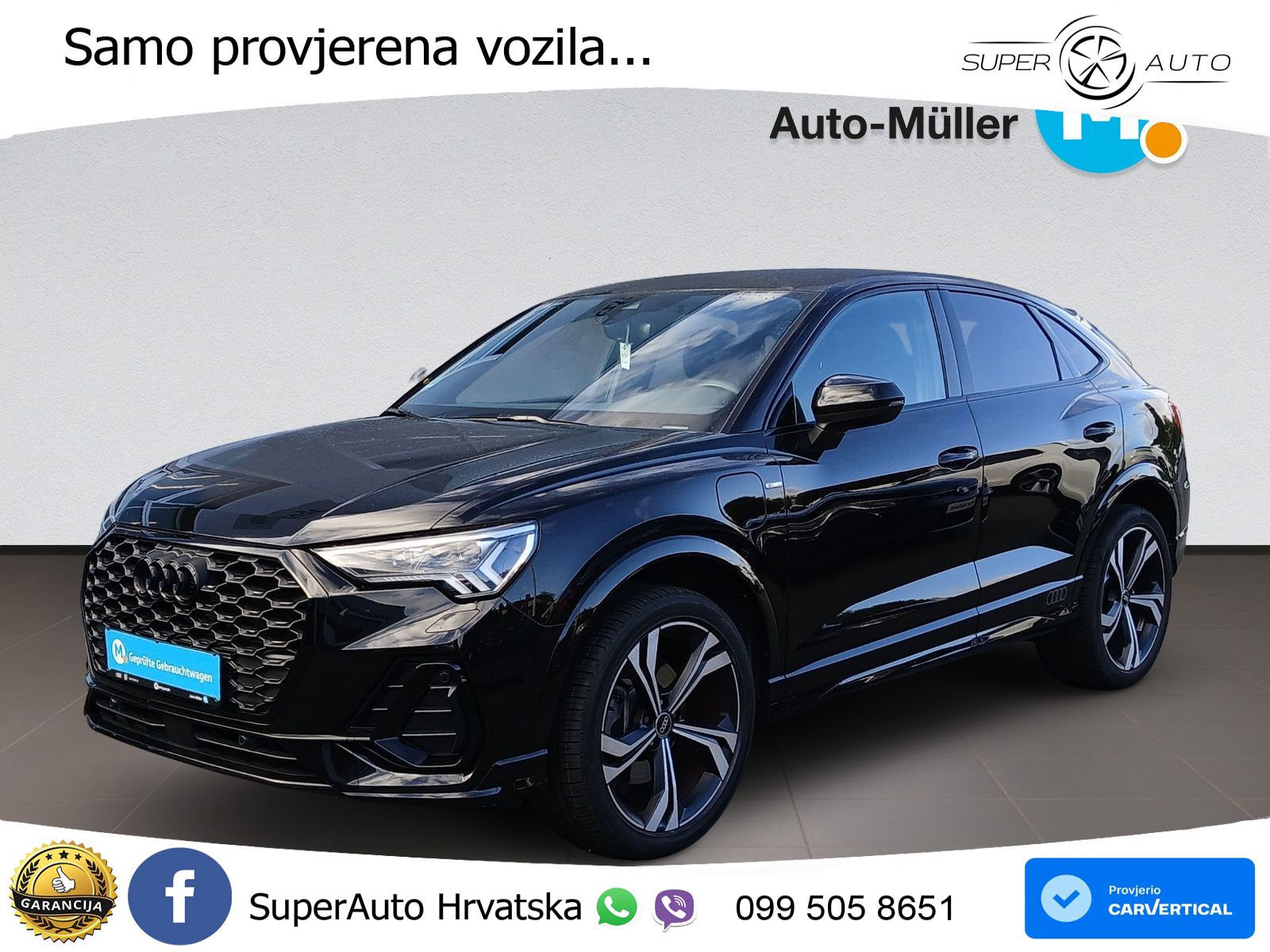 Audi Q3 Sportback 45 TFSIe (245 KS) S tronic S line MATRIX+GR SJED+KAM