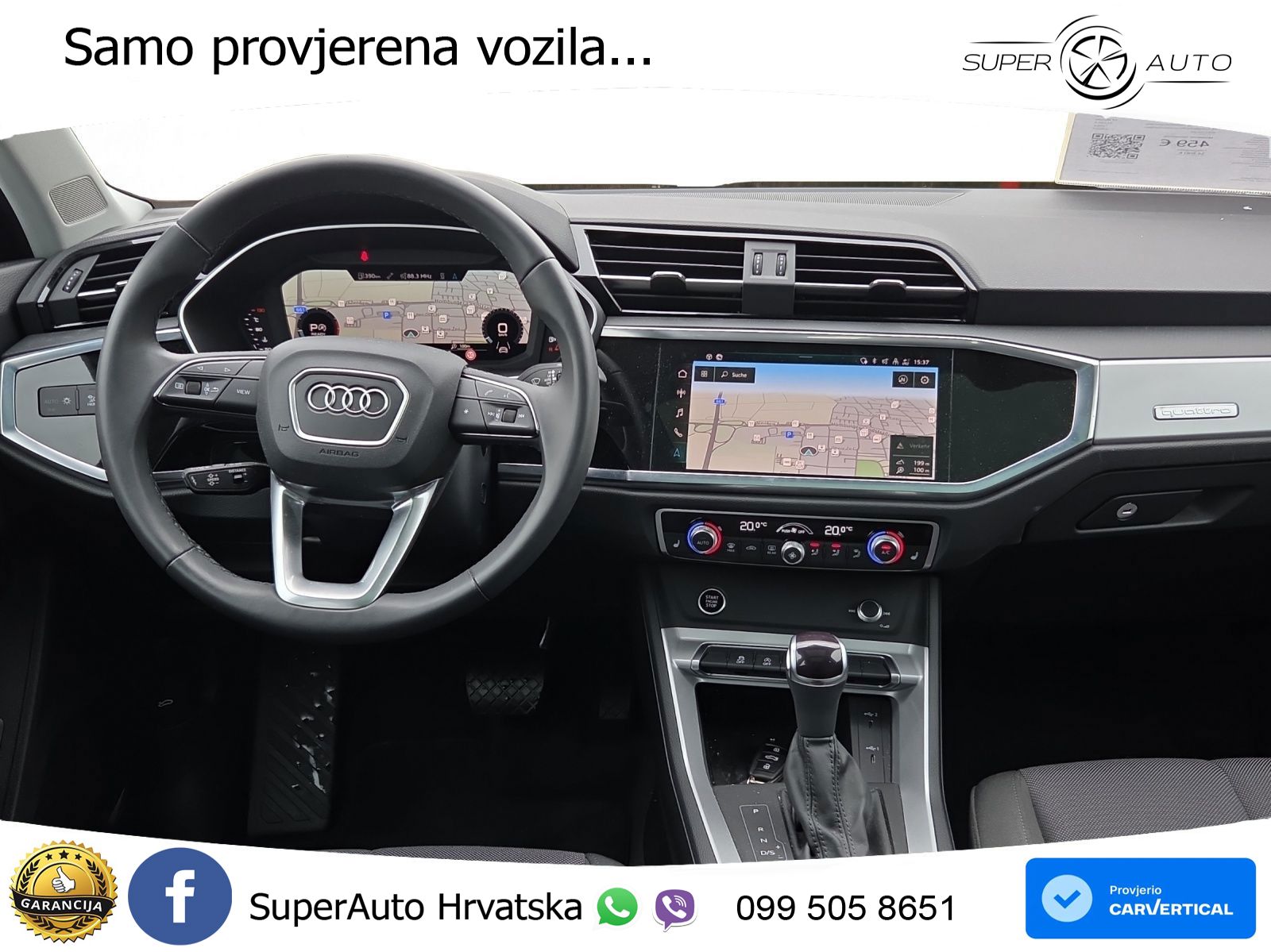 Audi Q3 40 TFSI (190 KS) quattro S tronic advanced LED+GR SJED+ACC