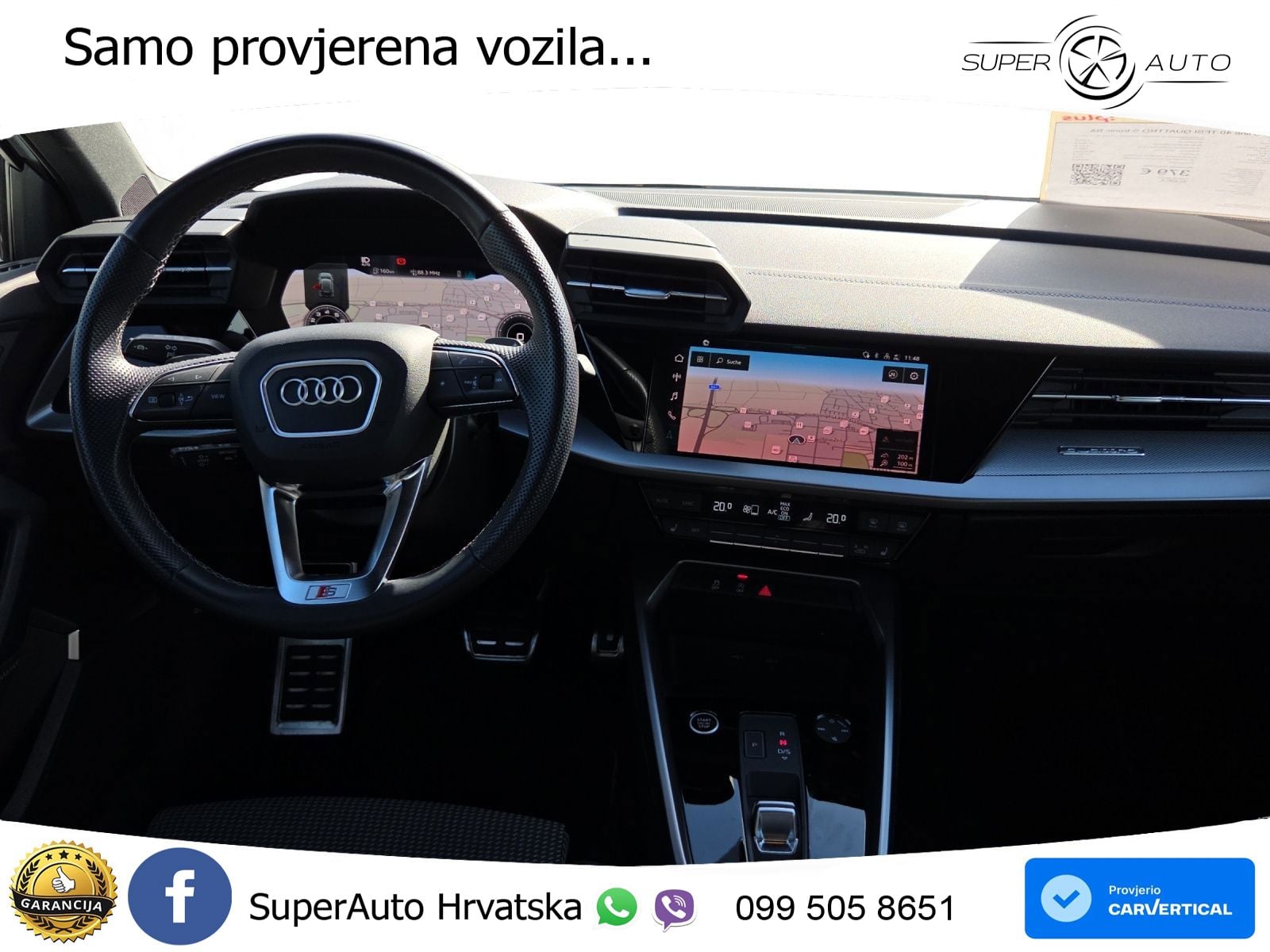 Audi A3 40 TFSI (190 KS) quattro S tronic S line LED+GR SJED+ACC