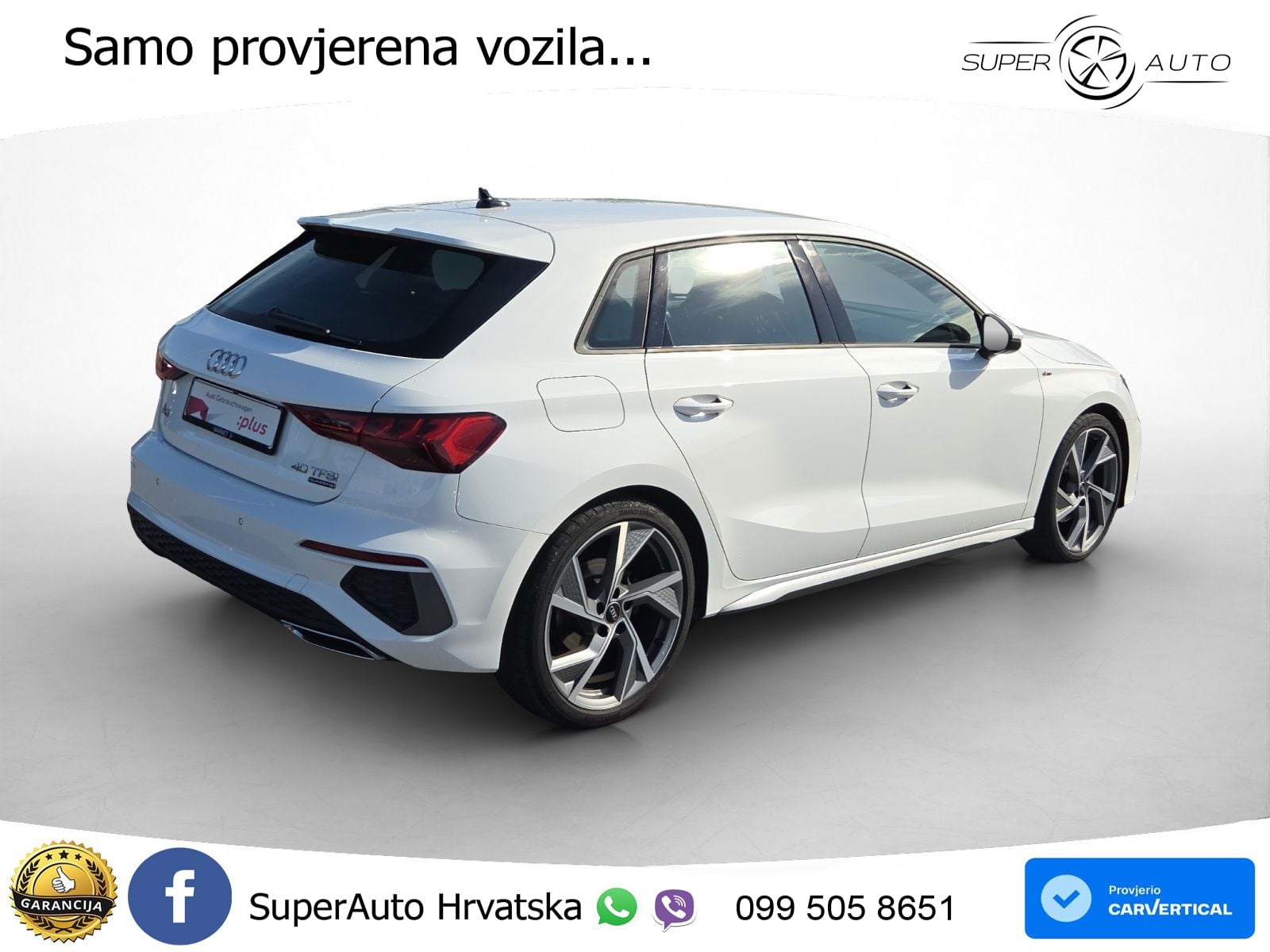 Audi A3 40 TFSI (190 KS) quattro S tronic S line LED+GR SJED+ACC