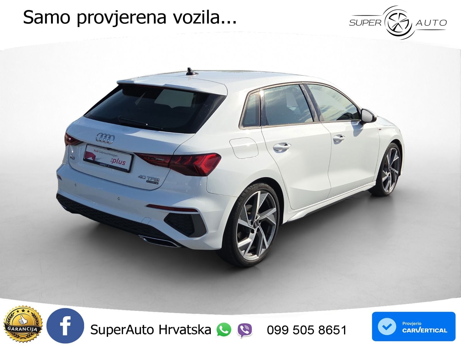 Audi A3 40 TFSI (190 KS) quattro S tronic S line LED+GR SJED+ACC