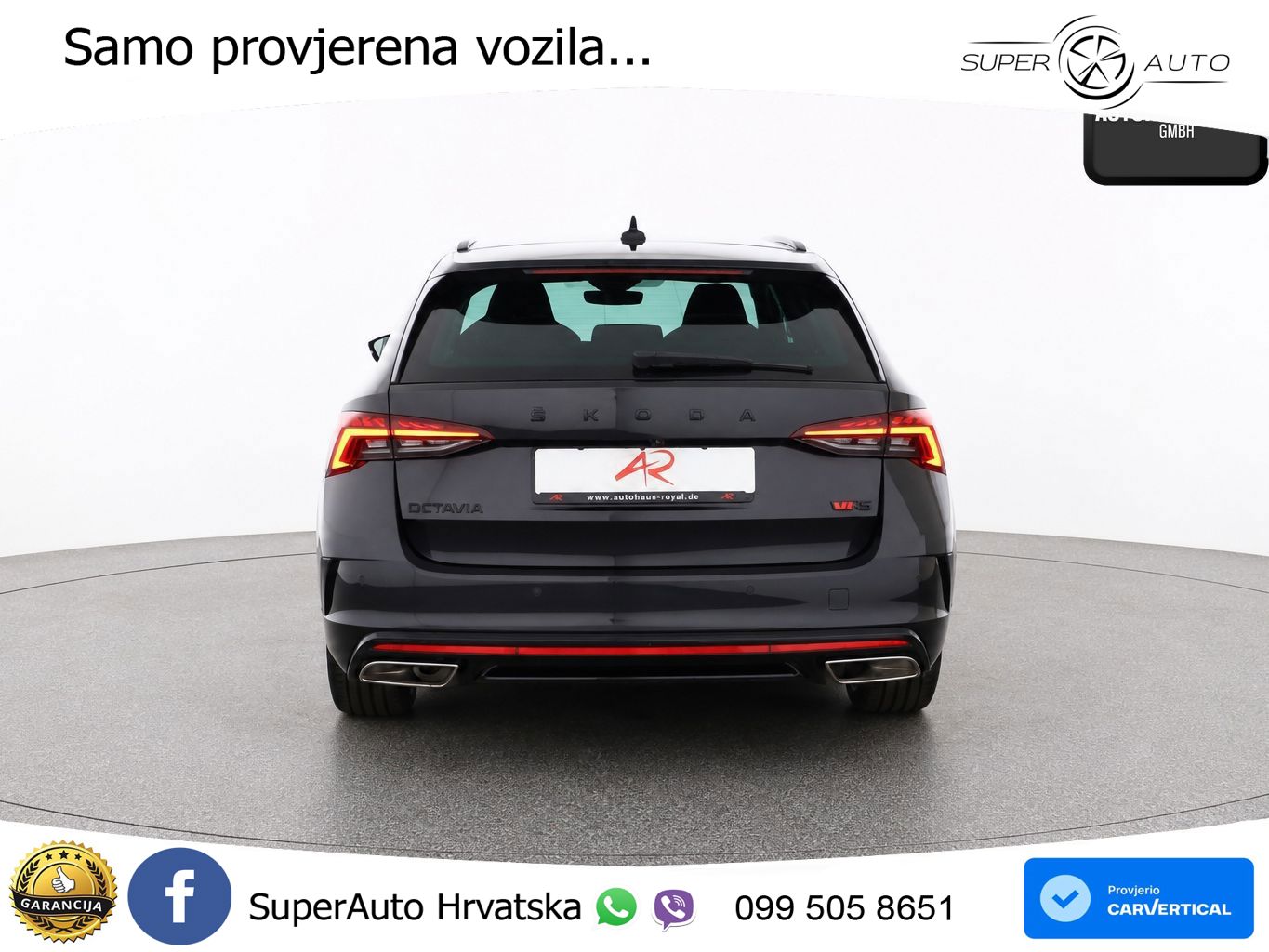 Škoda Octavia Combi RS 2.0 TDI (200 KS) DSG LED+GR SJED+ACC