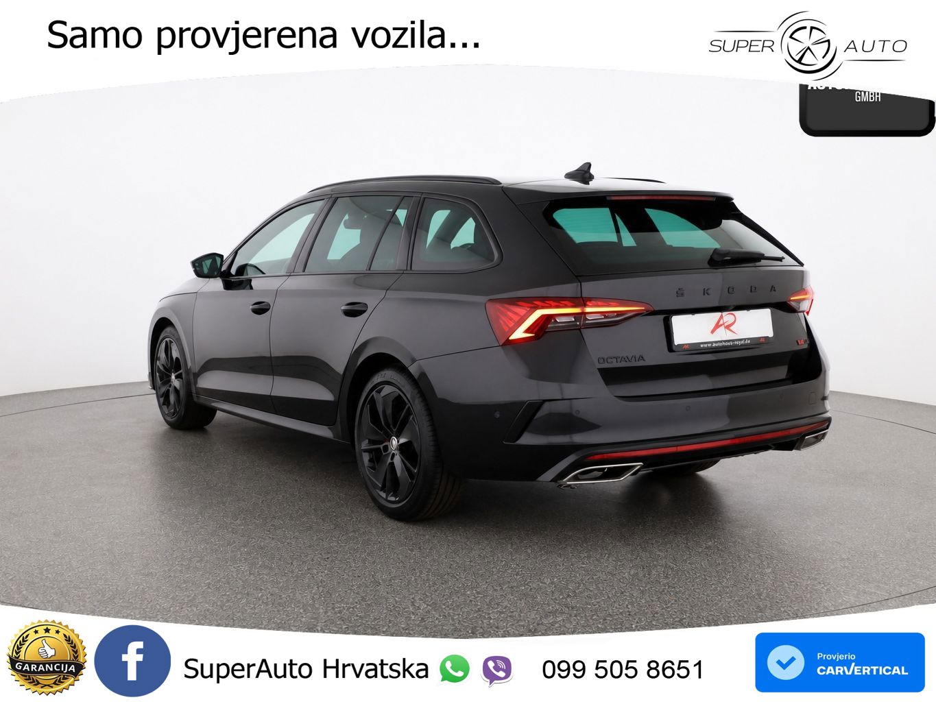 Škoda Octavia Combi RS 2.0 TDI (200 KS) DSG LED+GR SJED+ACC