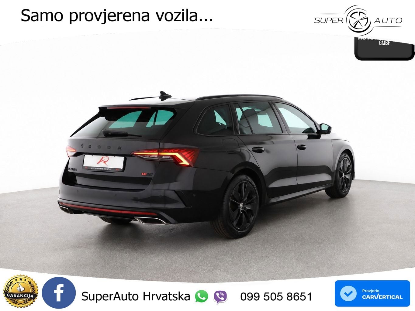 Škoda Octavia Combi RS 2.0 TDI (200 KS) DSG LED+GR SJED+ACC