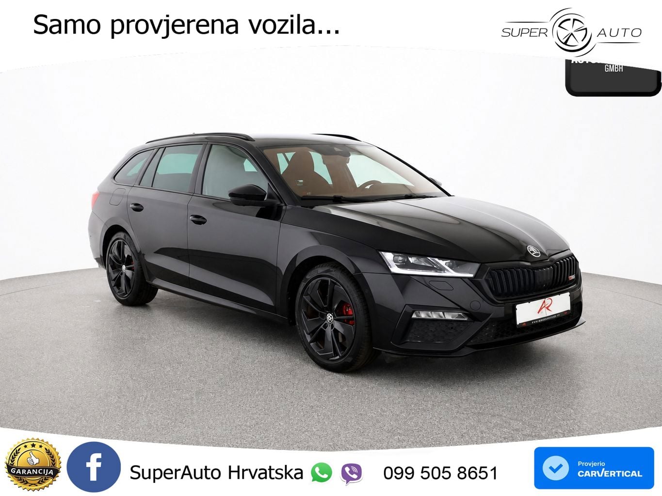 Škoda Octavia Combi RS 2.0 TDI (200 KS) DSG LED+GR SJED+ACC