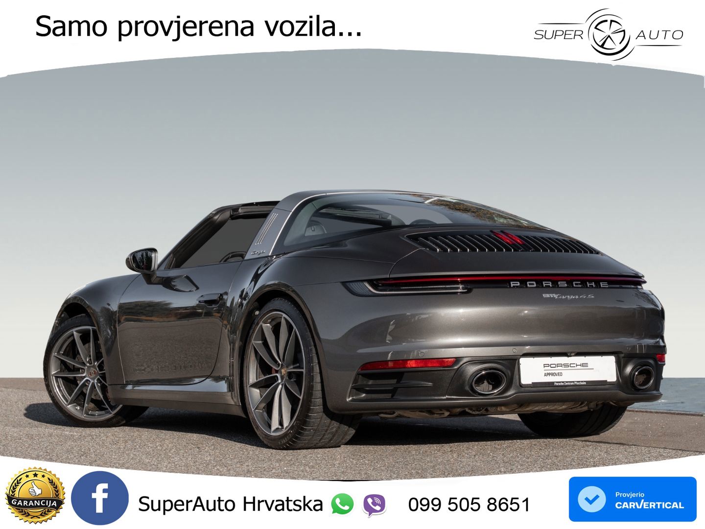 Porsche 911 Targa 4S 3.0 (450 KS) PDK LED+GR SJED+ACC