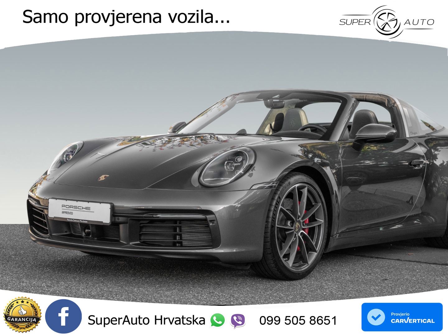 Porsche 911 Targa 4S 3.0 (450 KS) PDK LED+GR SJED+ACC