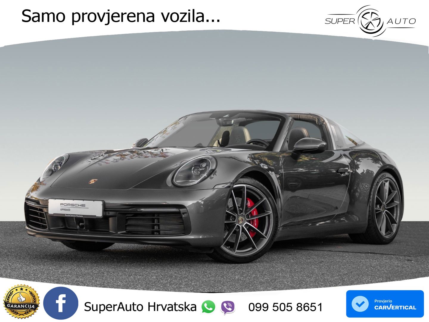Porsche 911 Targa 4S 3.0 (450 KS) PDK LED+GR SJED+ACC