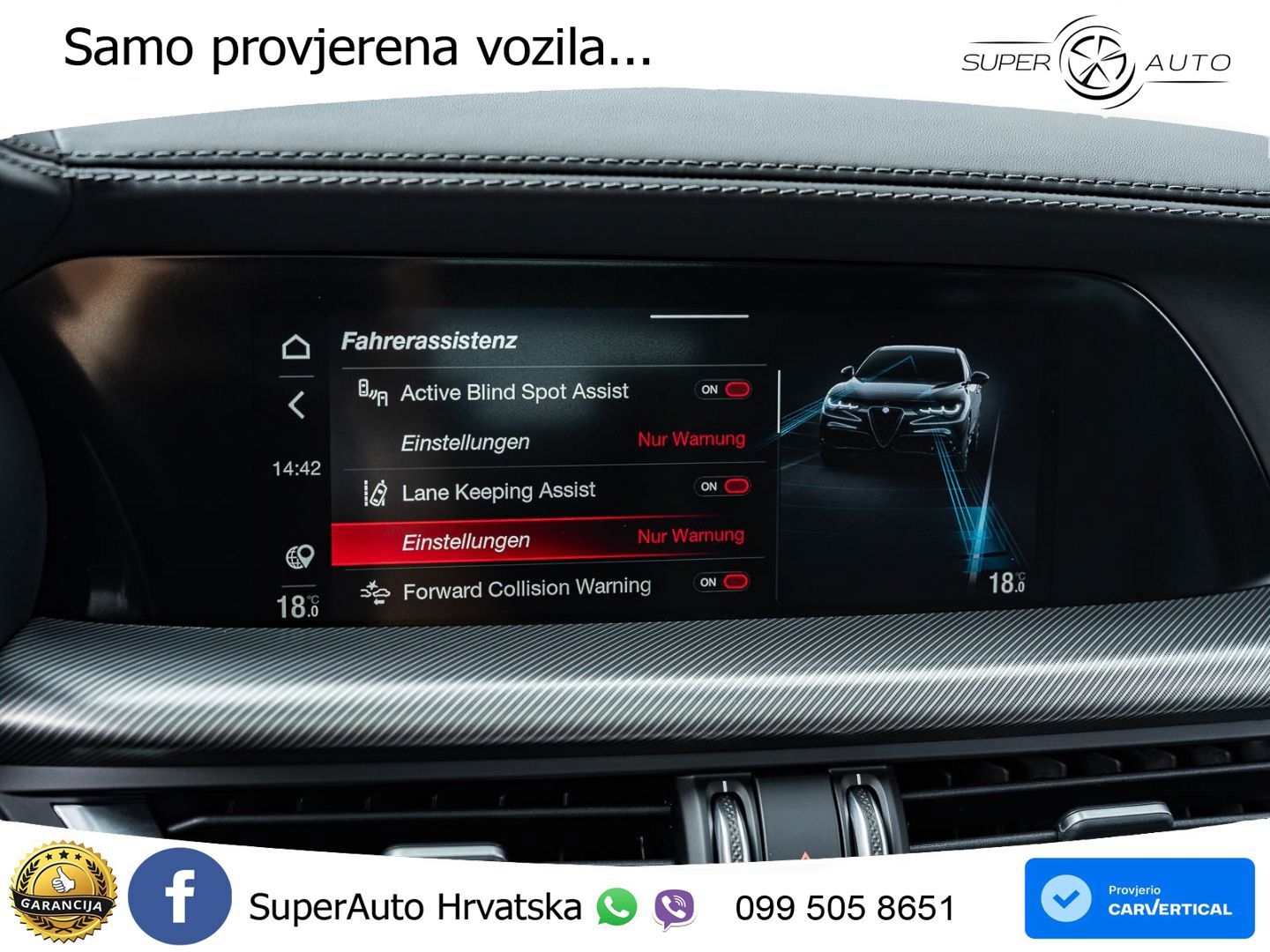 Alfa Romeo Stelvio 2.2 MultiJet II (210 KS) Q4 Automatic LED+GR SJED+ACC