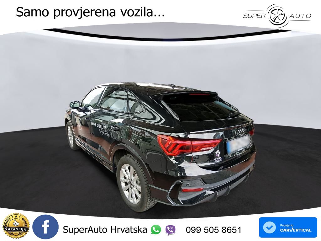 Audi Q3 II Sportback 35 TFSI (150 KS) S line LED+GR SJED+ACC