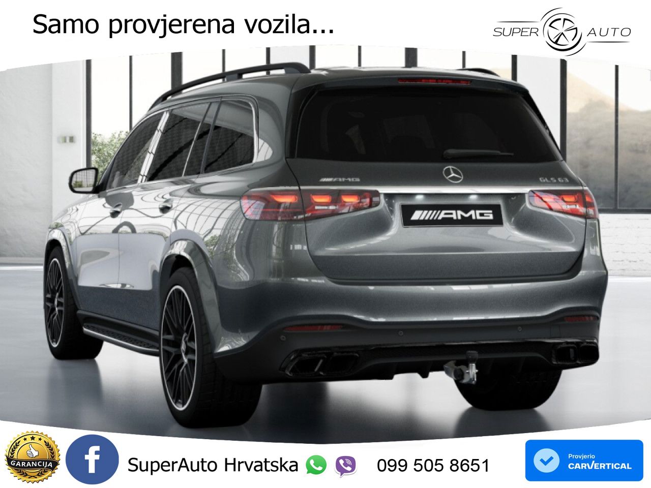 Mercedes-Benz GLS AMG GLS 63 V8 EQ Boost 4MATIC+ AMG SPEEDSHIFT TCT 9G ACC+HEAD+4xGR SJED+360+PANO