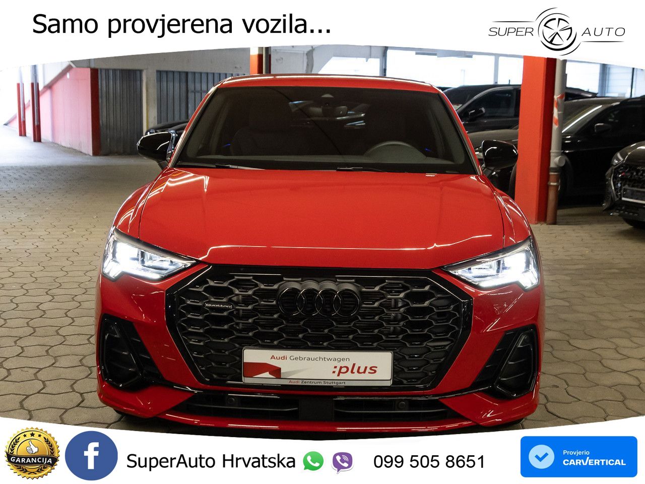 Audi Q3 II Sportback 40 TFSI (190 KS) quattro S tronic S line LED+GR SJED+ACC