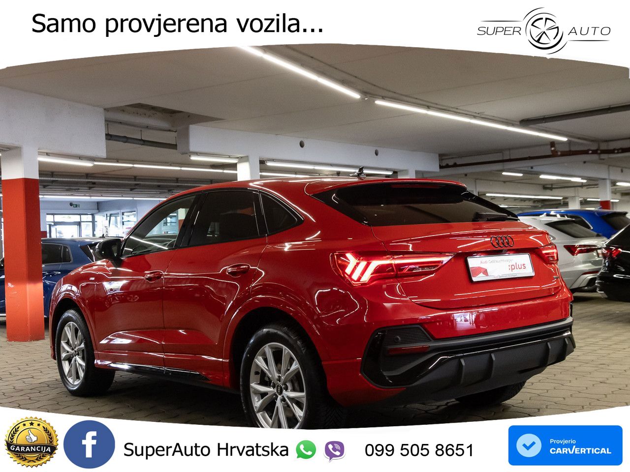 Audi Q3 II Sportback 40 TFSI (190 KS) quattro S tronic S line LED+GR SJED+ACC