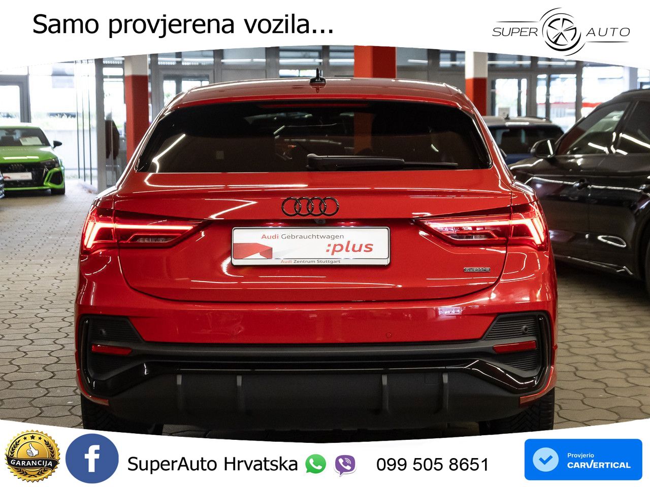 Audi Q3 II Sportback 40 TFSI (190 KS) quattro S tronic S line LED+GR SJED+ACC