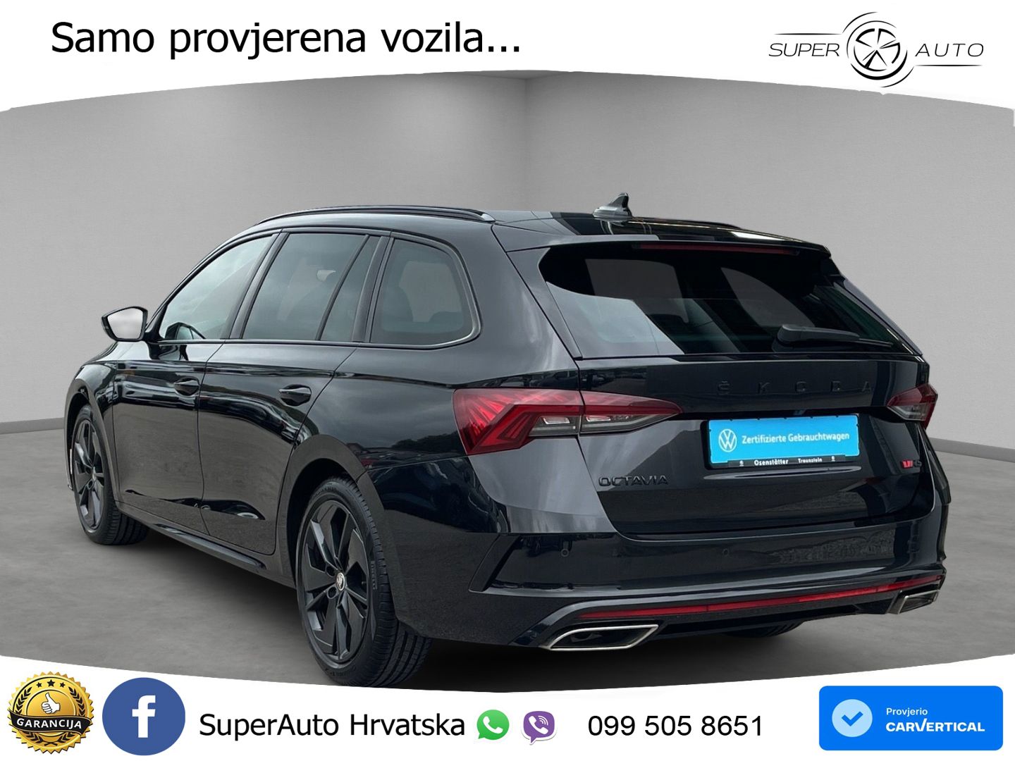 Škoda Octavia Combi RS 2.0 TDI (200 KS) DSG LED+GR SJED+ACC