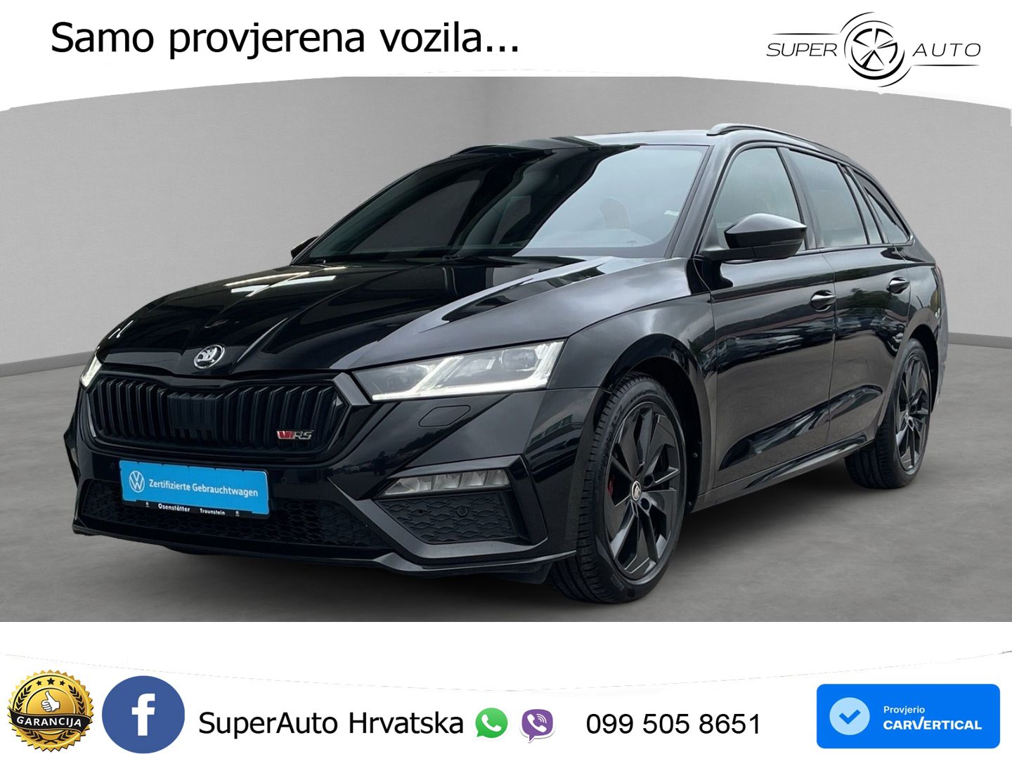 Škoda Octavia Combi RS 2.0 TDI (200 KS) DSG LED+GR SJED+ACC