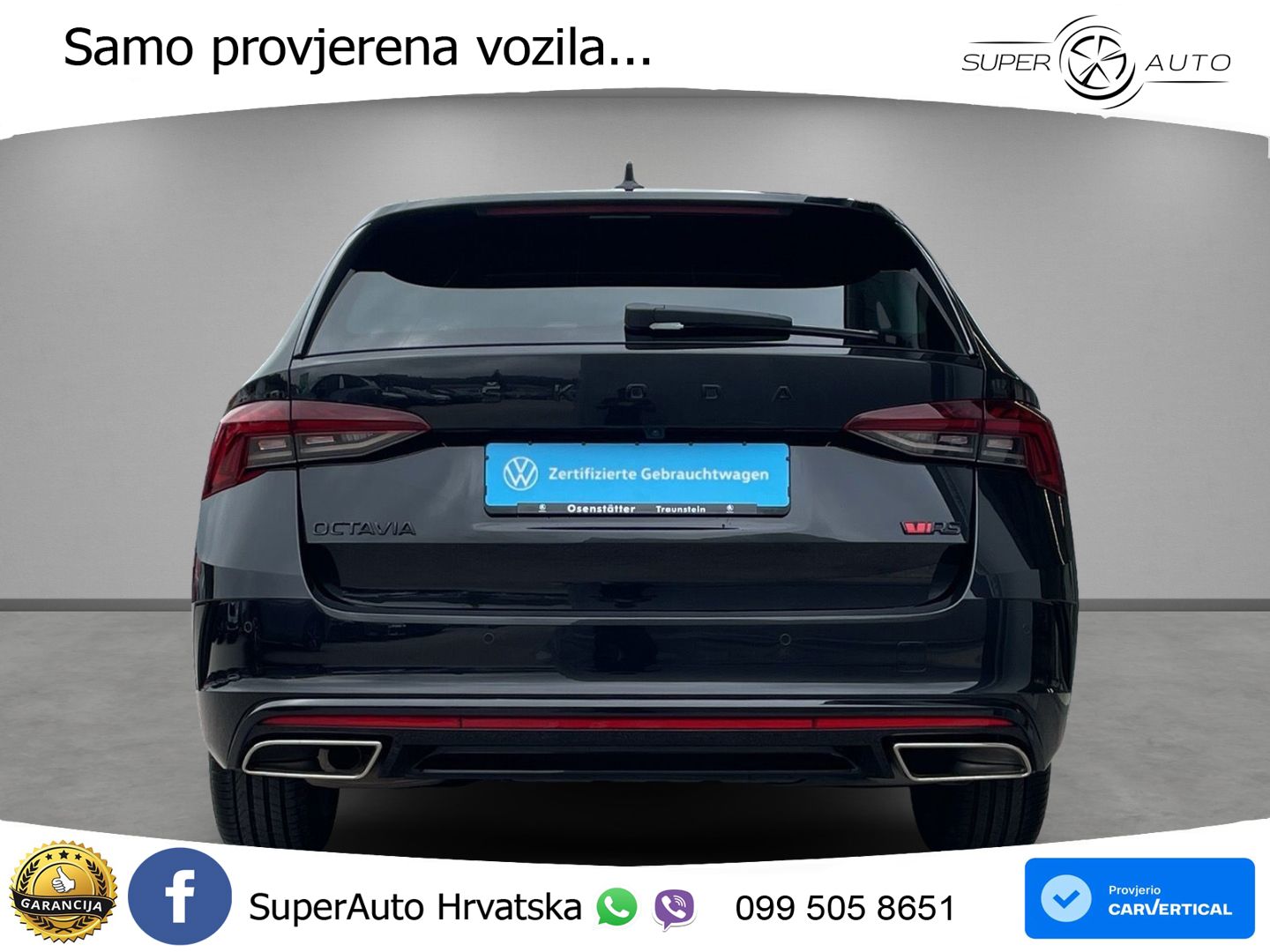 Škoda Octavia Combi RS 2.0 TDI (200 KS) DSG LED+GR SJED+ACC