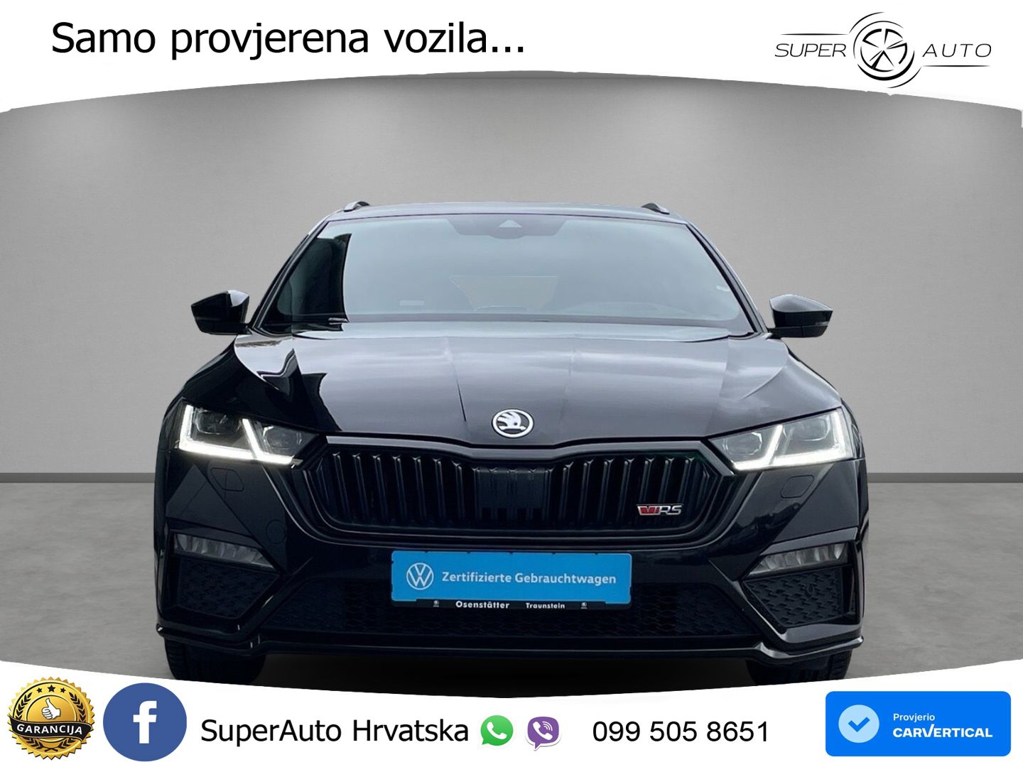Škoda Octavia Combi RS 2.0 TDI (200 KS) DSG LED+GR SJED+ACC
