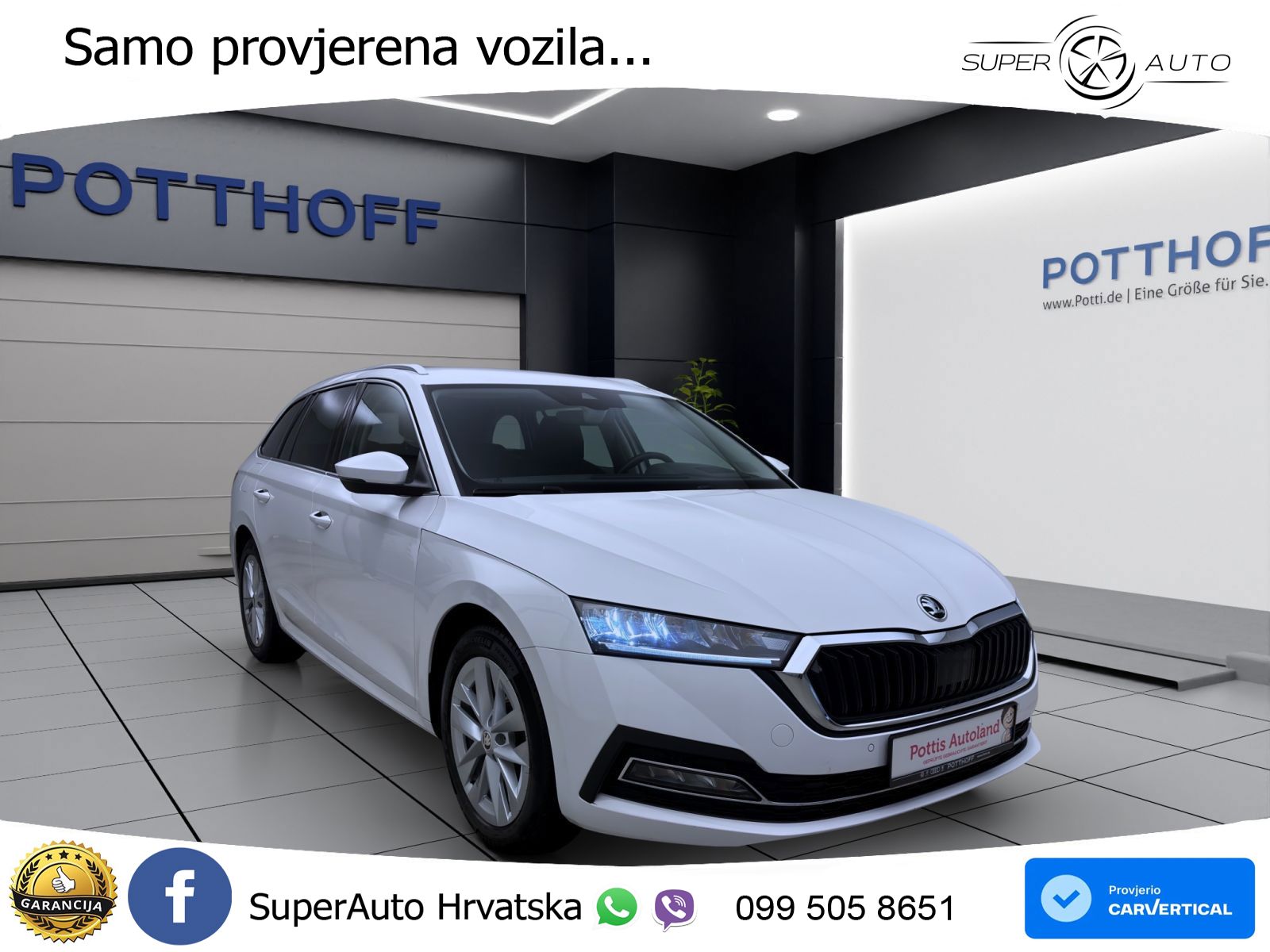 Škoda Octavia Combi 2.0 TDI (150 KS) DSG LED+GR SJED+ACC