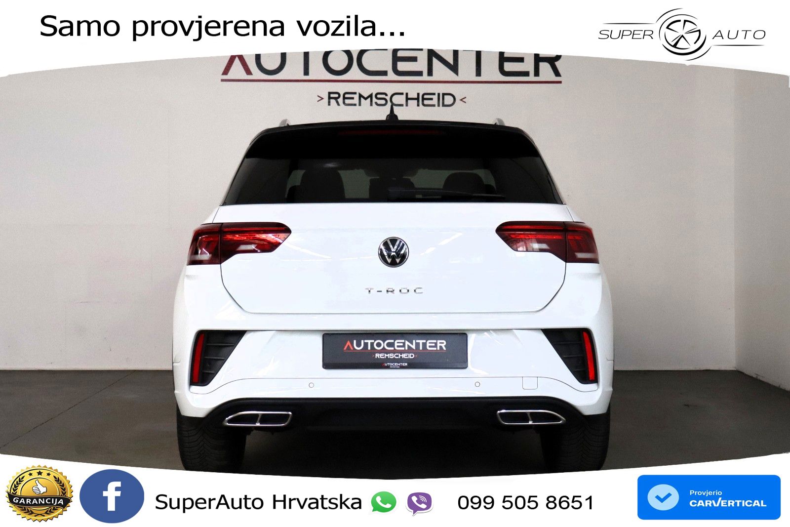 Volkswagen T-Roc 2.0 TDI (150 KS) DSG R-Line LED+GR SJED+ACC