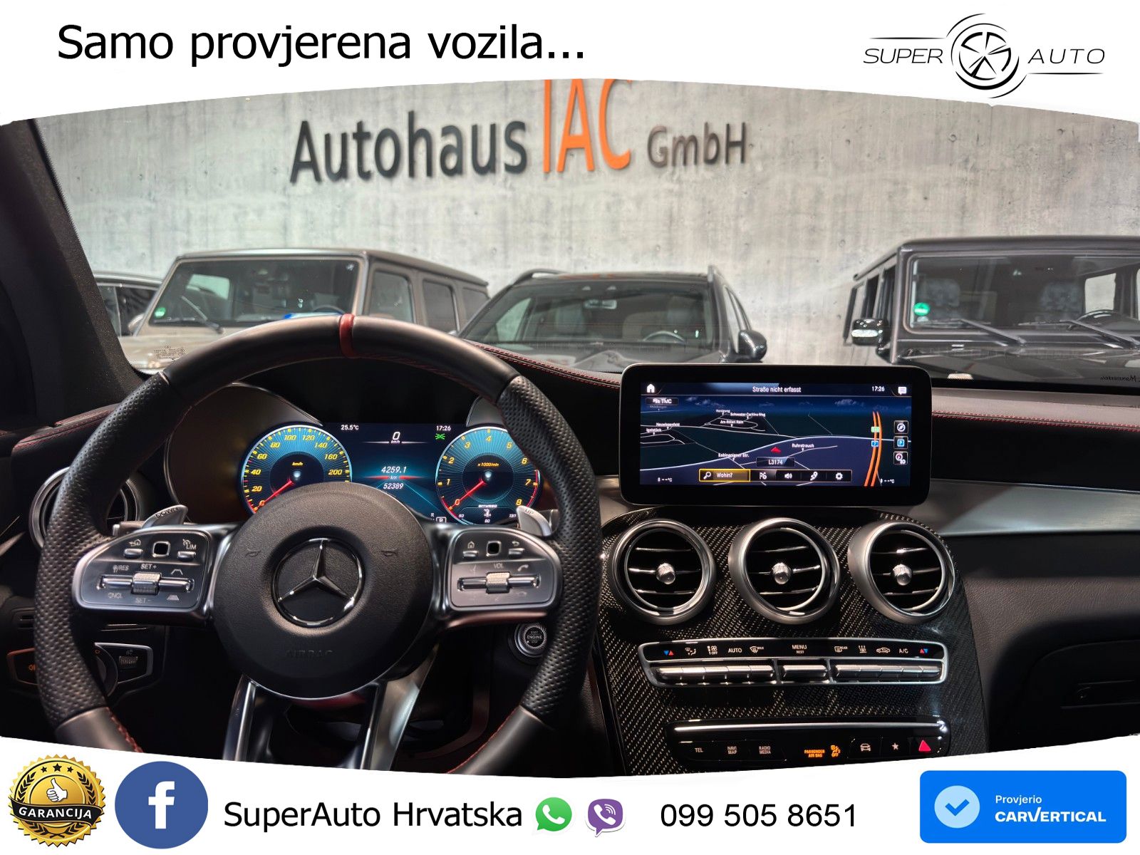 Mercedes AMG GLC 43 V6 (390 KS) 4MATIC TCT ZRAČNI+ACC+GR SJED+KAM+PANO