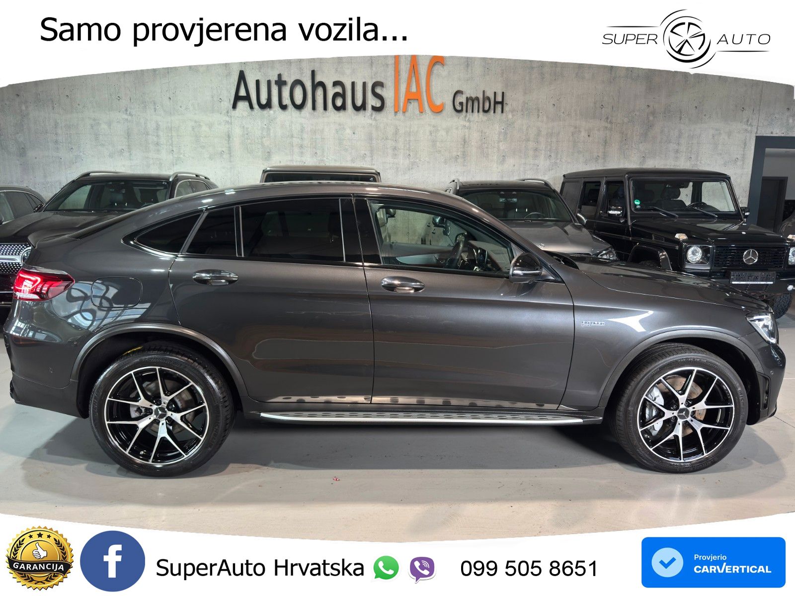 Mercedes AMG GLC 43 V6 (390 KS) 4MATIC TCT ZRAČNI+ACC+GR SJED+KAM+PANO