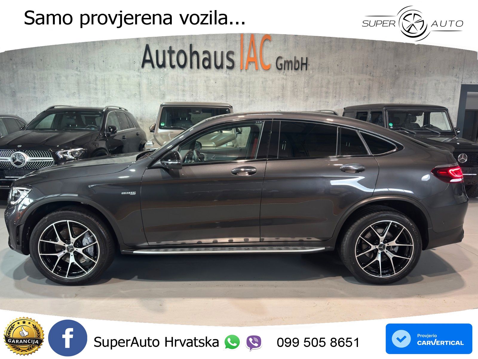 Mercedes AMG GLC 43 V6 (390 KS) 4MATIC TCT ZRAČNI+ACC+GR SJED+KAM+PANO