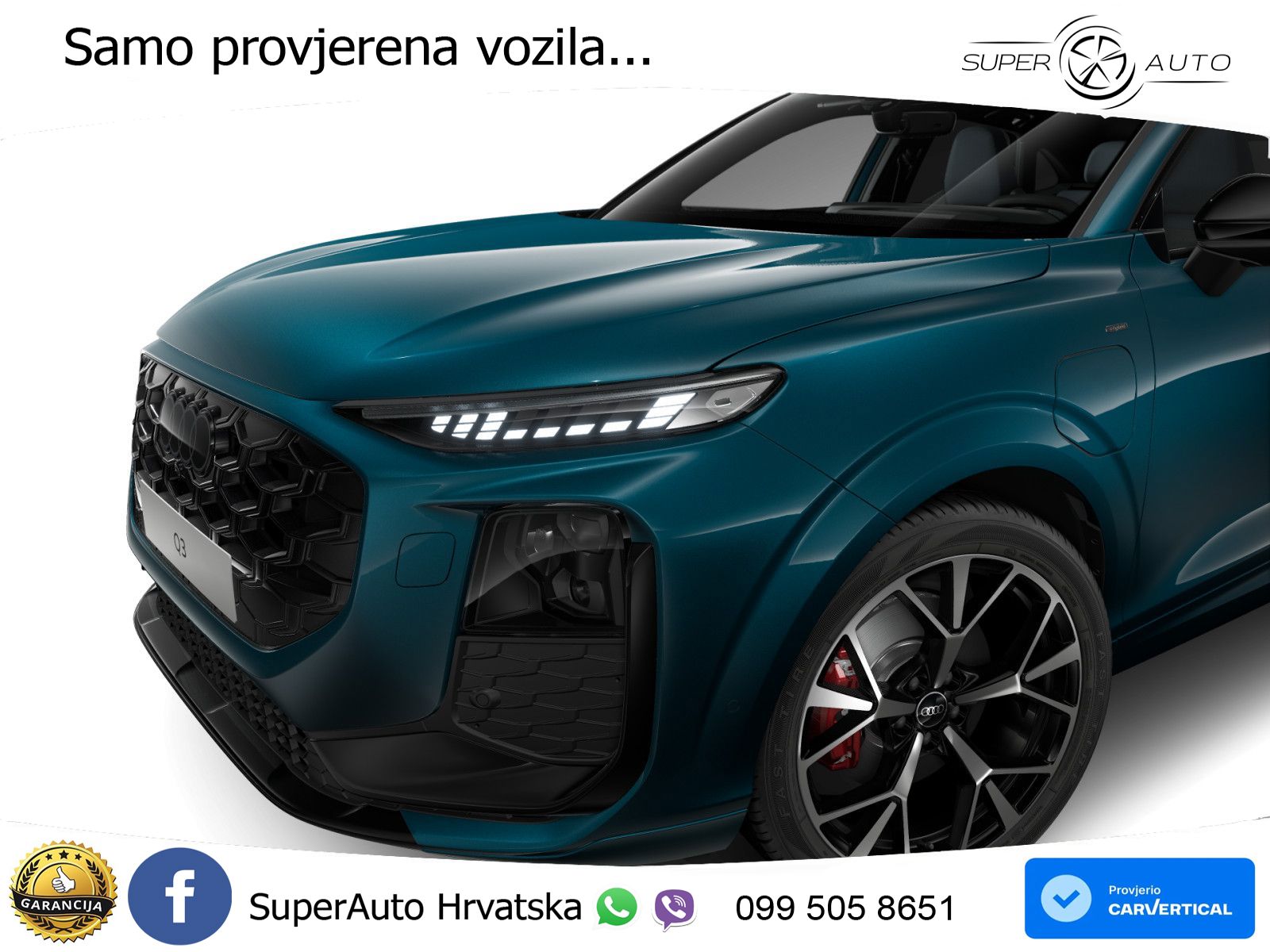 Audi Q3 Sportback 1.5 TFSIe (272 KS) S tronic LED+GR SJED+ACC