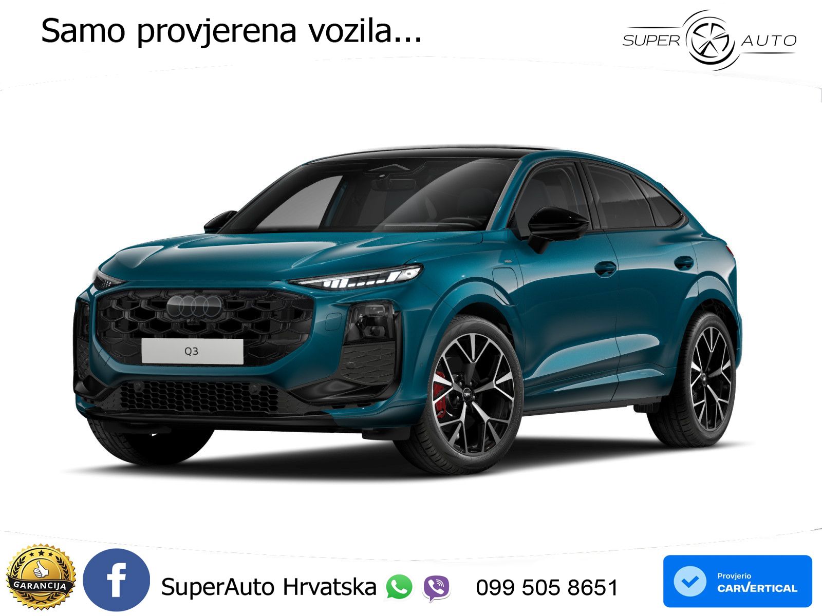 Audi Q3 Sportback 1.5 TFSIe (272 KS) S tronic LED+GR SJED+ACC
