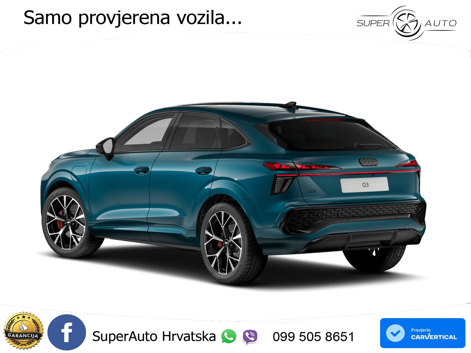 Audi Q3 Sportback 1.5 TFSIe (272 KS) S tronic LED+GR SJED+ACC