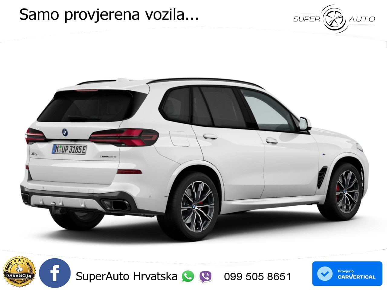 BMW X5 50e (489 KS) xDrive Steptronic M Sport ZRAČNI+ACC+GR SJED+KAM+PANO
