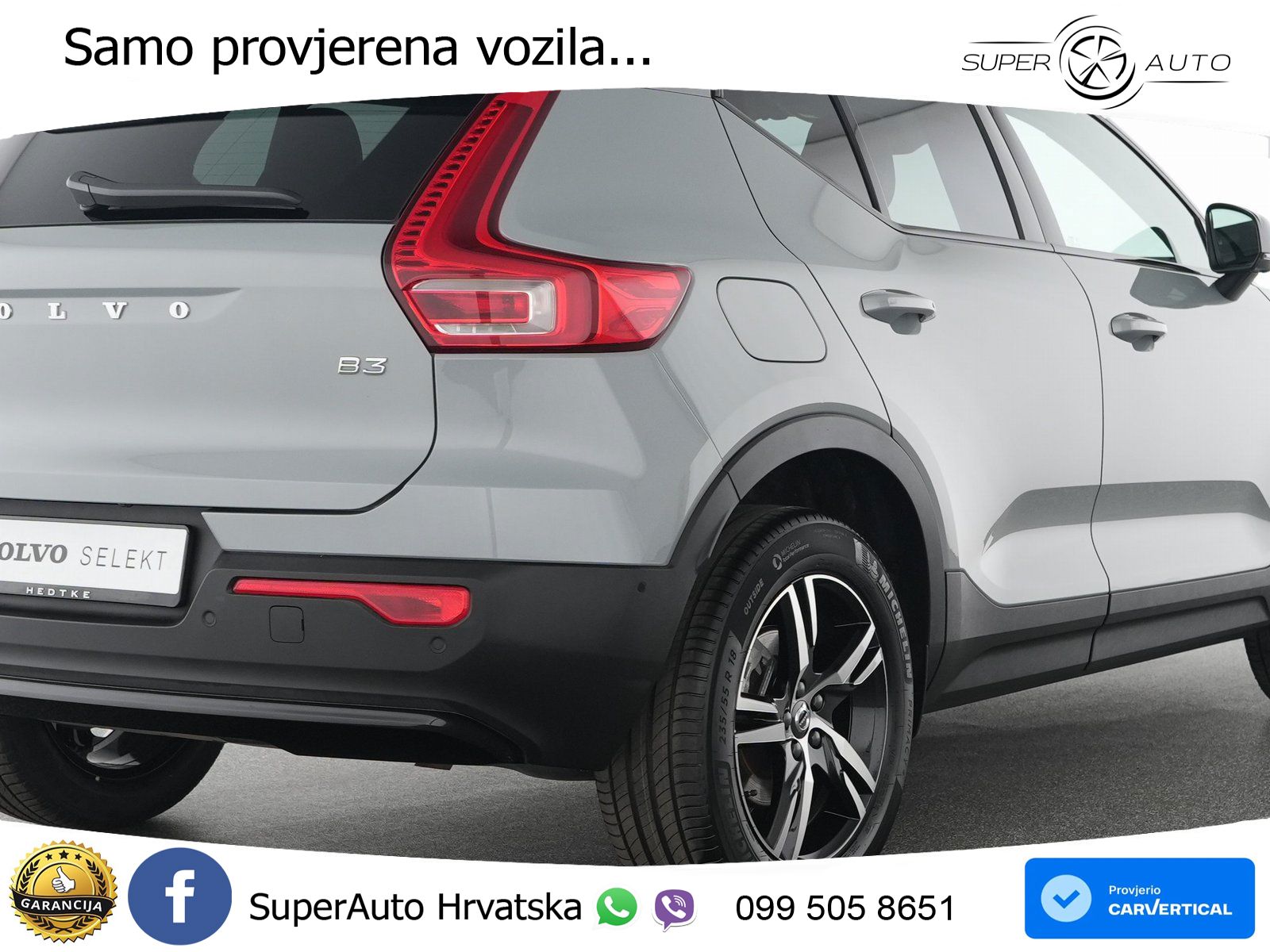 Volvo XC40 2.0 B3 163 KS Automatic ACC+GR SJED+360+PANO