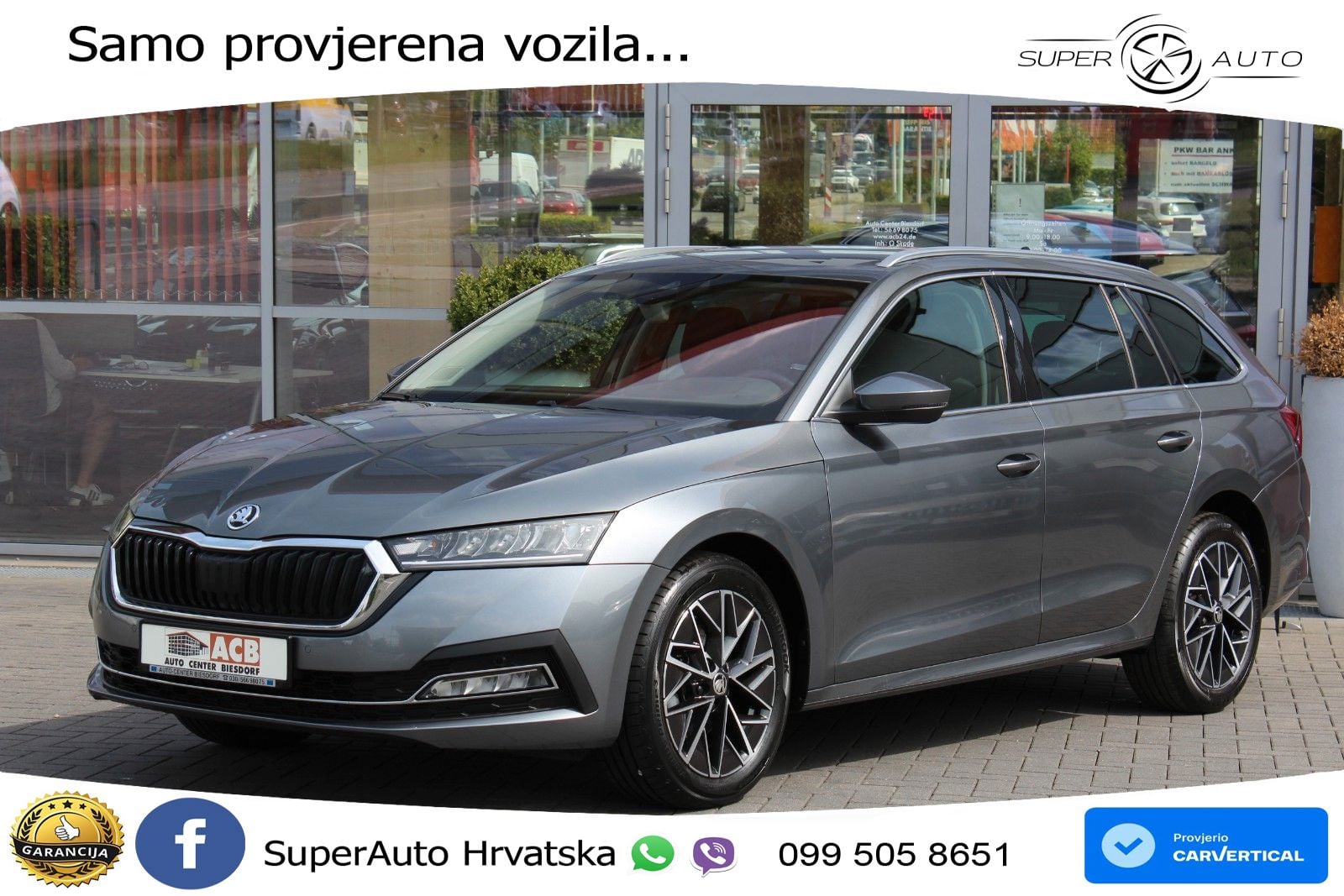 Škoda Octavia Combi 2.0 TDI (150 KS) DSG LED+GR SJED+ACC