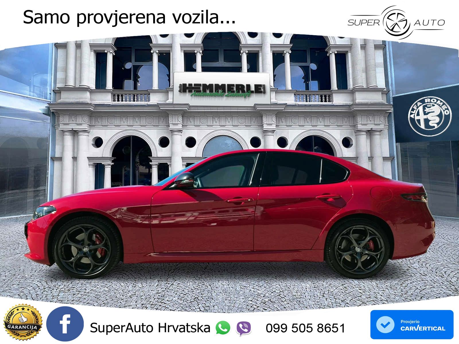 Alfa Romeo Giulia 2.0 Turbo (280 KS) Q4 Automatic LED+GR SJED+ACC