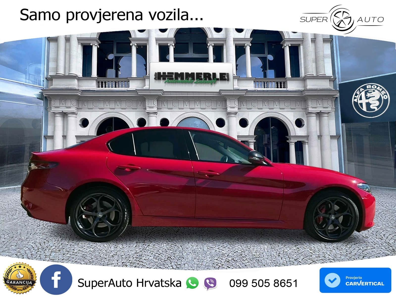 Alfa Romeo Giulia 2.0 Turbo (280 KS) Q4 Automatic LED+GR SJED+ACC