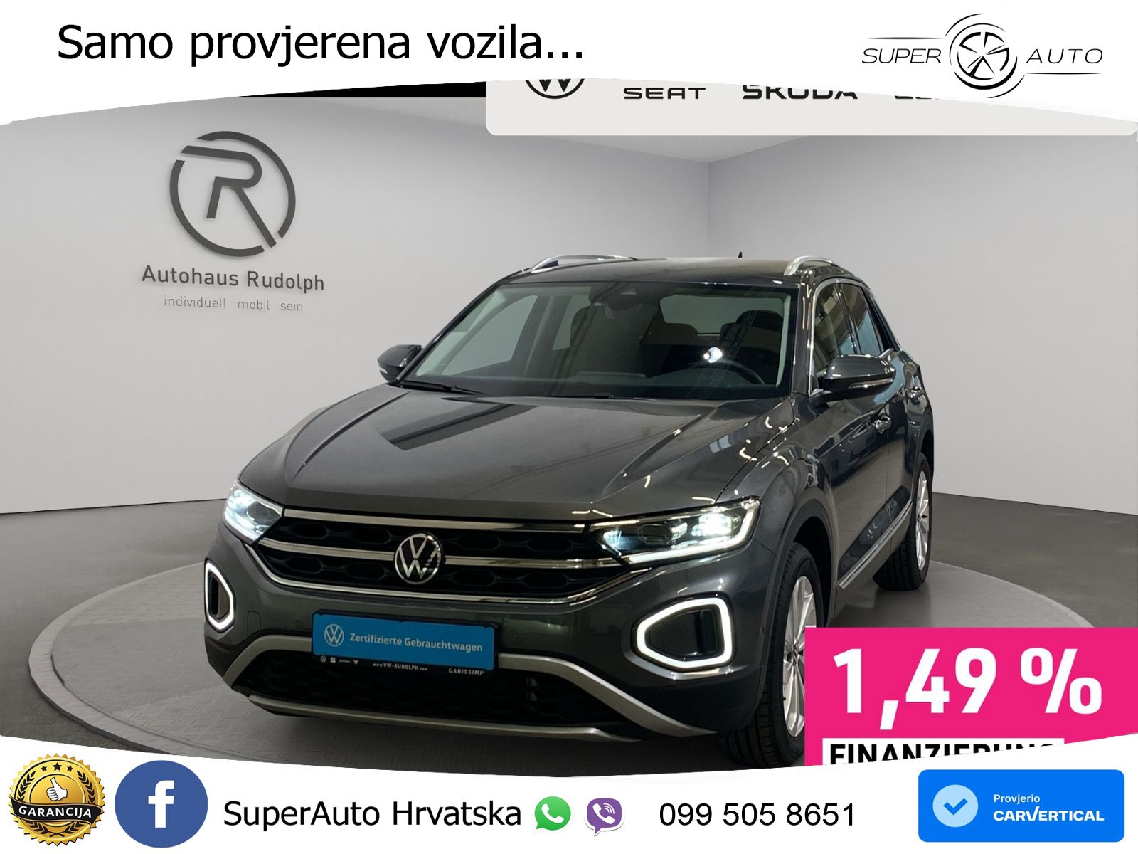 Volkswagen T-Roc 1.5 TSI (150 KS) DSG LED+GR SJED+ACC