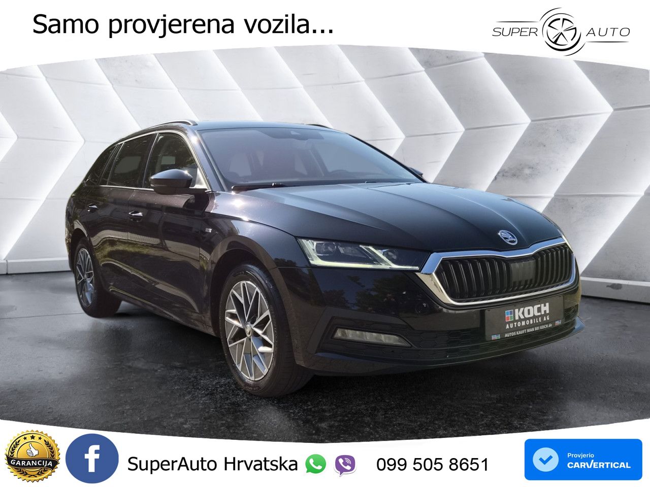 Škoda Octavia Combi 2.0 TDI (150 KS) DSG LED+GR SJED+ACC