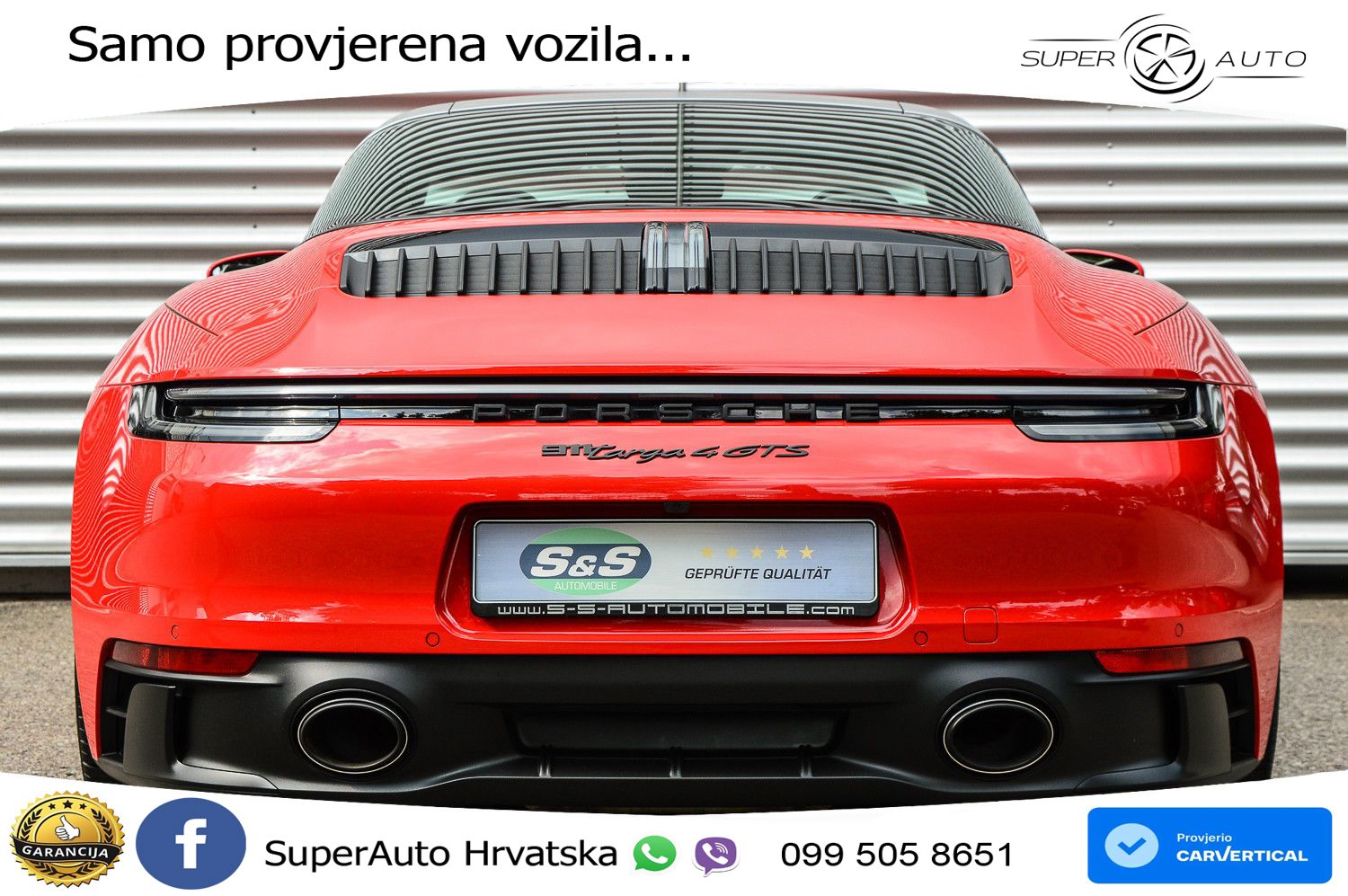 Porsche 911 Targa 4 GTS 3.0 (480 KS) PDK