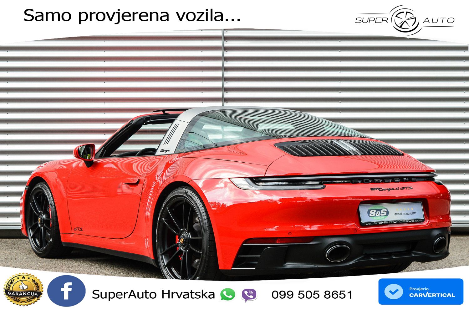 Porsche 911 Targa 4 GTS 3.0 (480 KS) PDK