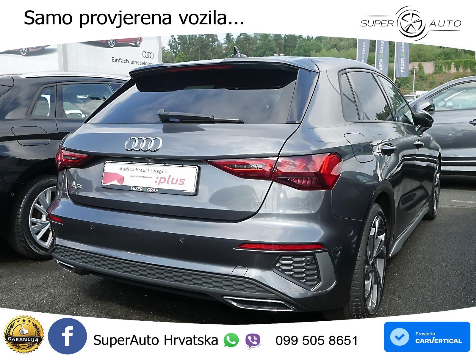 Audi A3 35 TDI (150 KS) S tronic S line LED+GR SJED+ACC