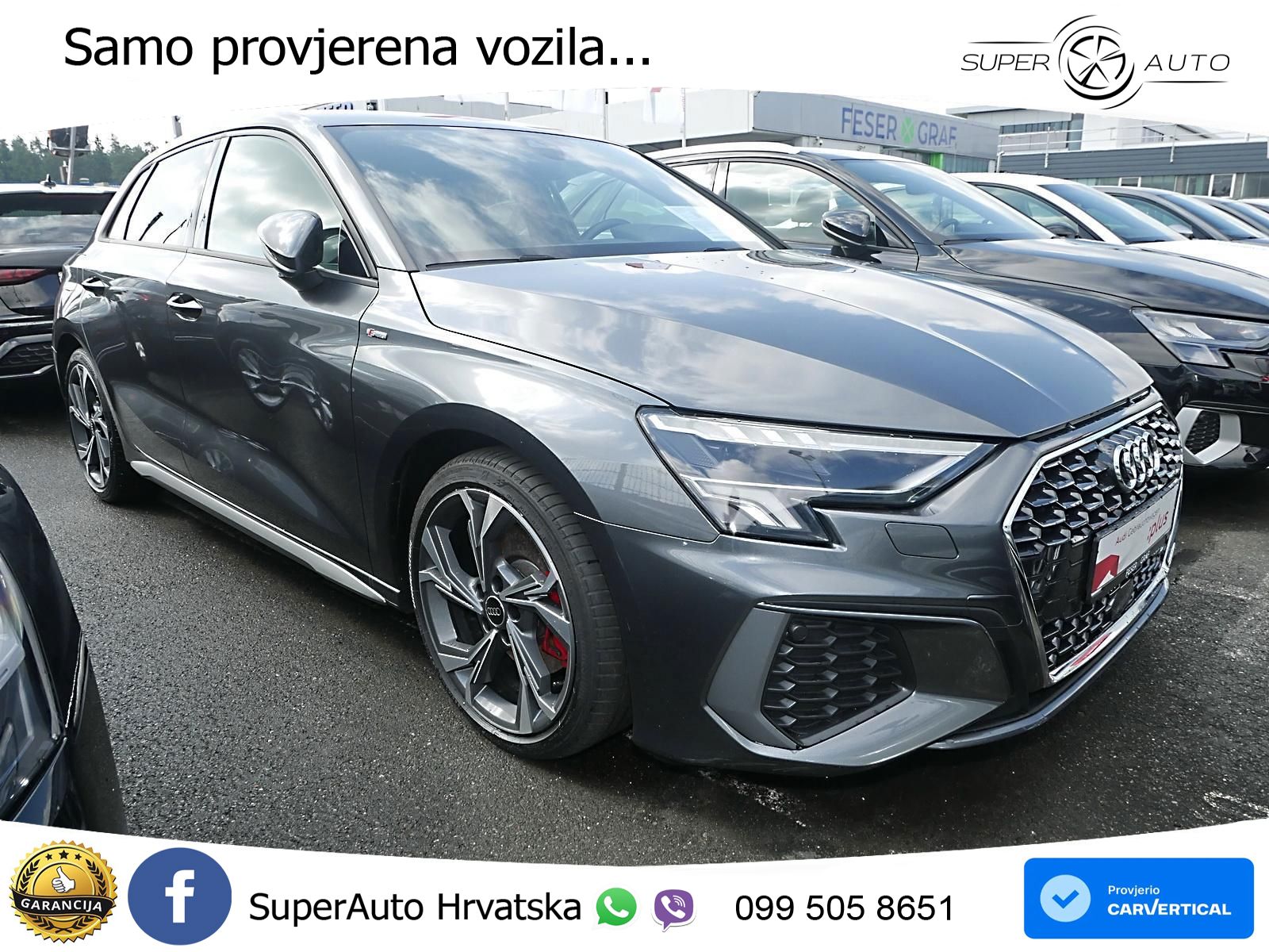 Audi A3 35 TDI (150 KS) S tronic S line LED+GR SJED+ACC