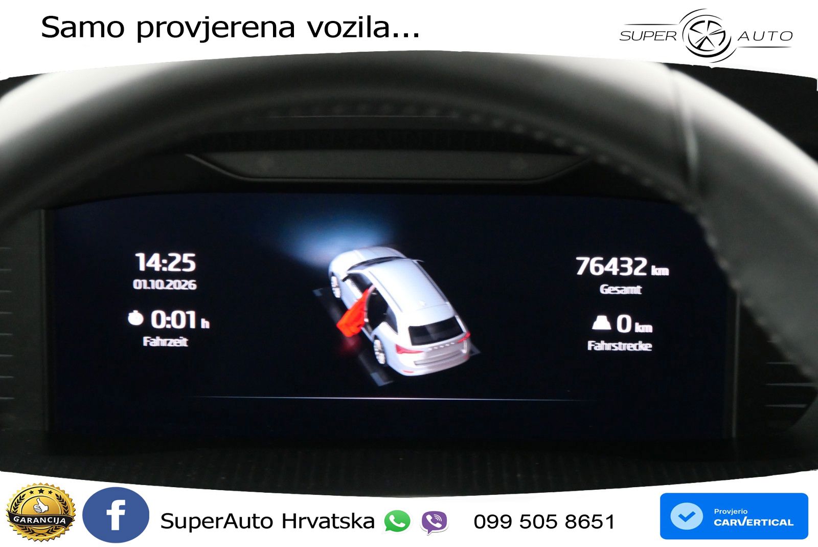 Škoda Octavia Combi 2.0 TDI (150 KS) DSG LED+GR SJED+ACC