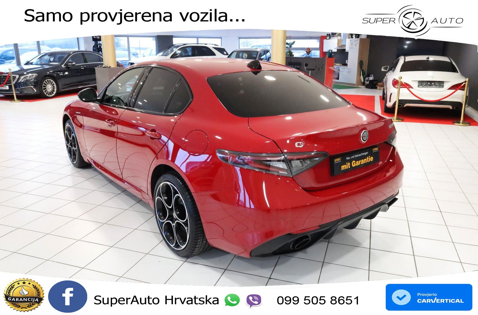 Alfa Romeo Giulia 2.0 Turbo (280 KS) Q4 Automatic LED+GR SJED+ACC