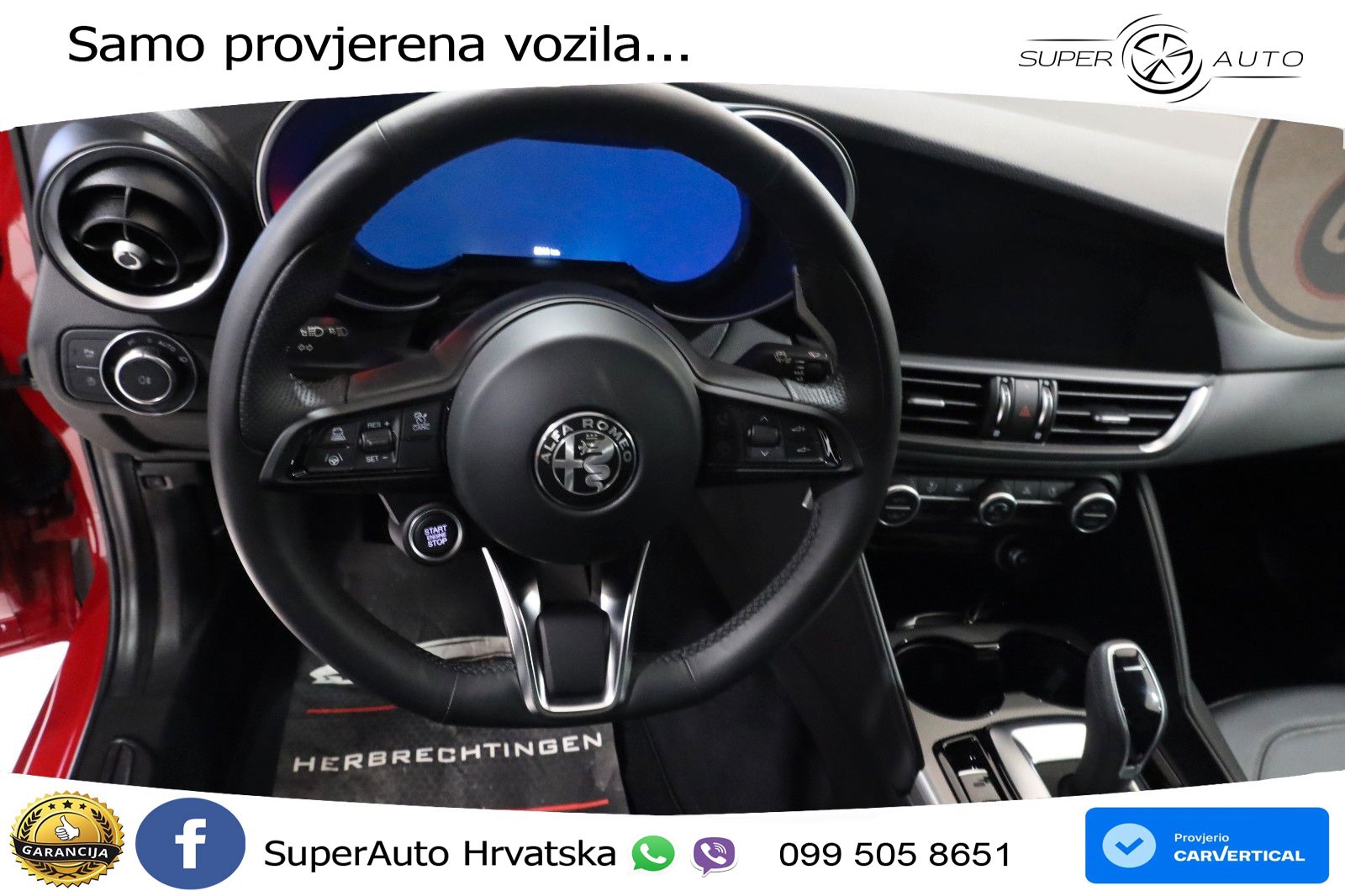 Alfa Romeo Giulia 2.0 Turbo (280 KS) Q4 Automatic LED+GR SJED+ACC