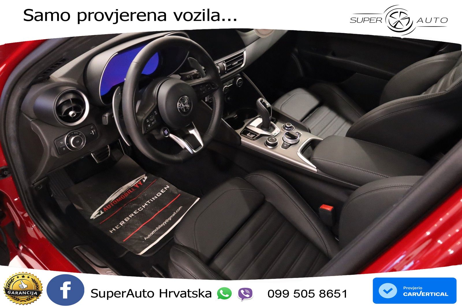Alfa Romeo Giulia 2.0 Turbo (280 KS) Q4 Automatic LED+GR SJED+ACC