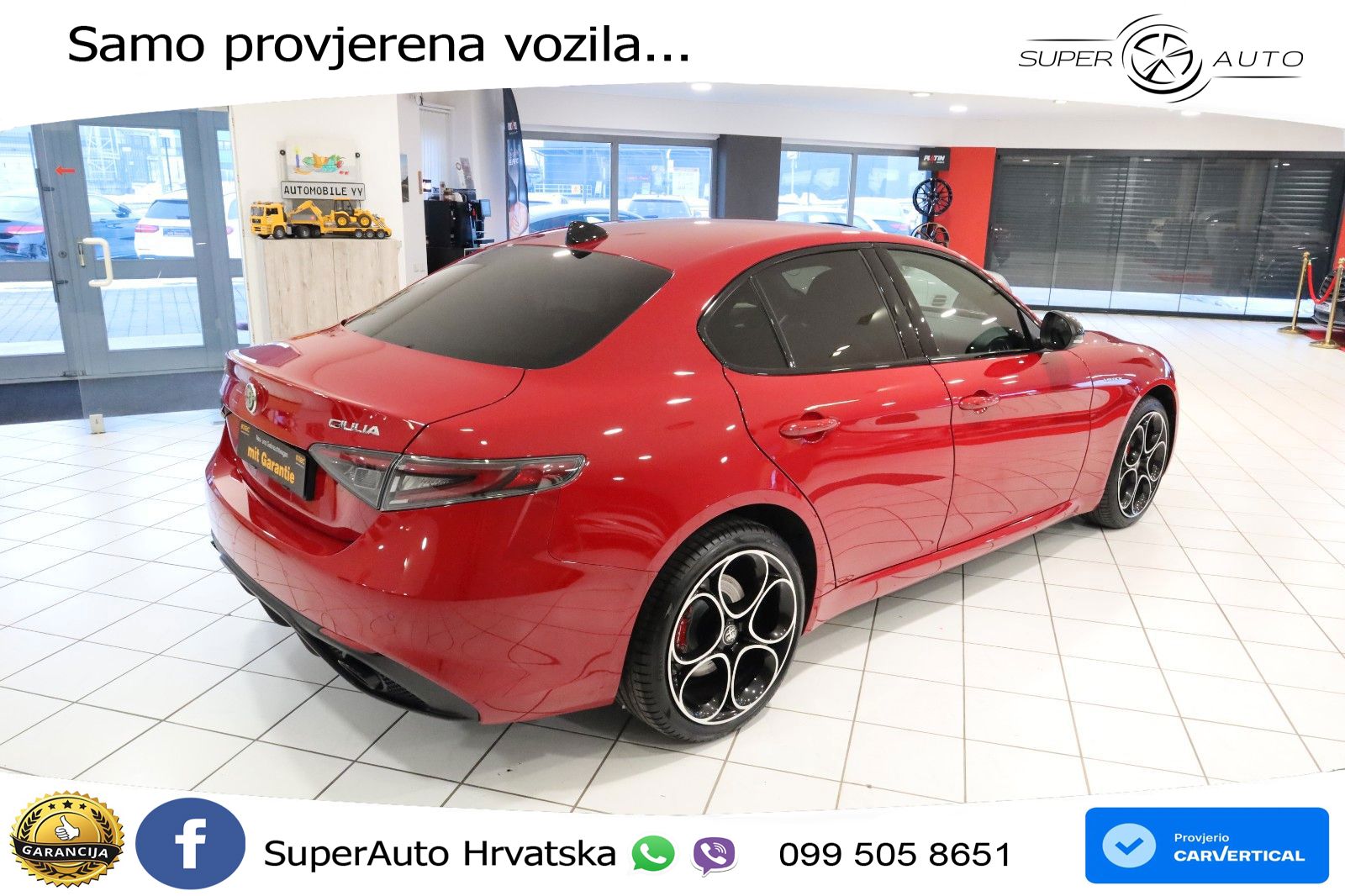 Alfa Romeo Giulia 2.0 Turbo (280 KS) Q4 Automatic LED+GR SJED+ACC