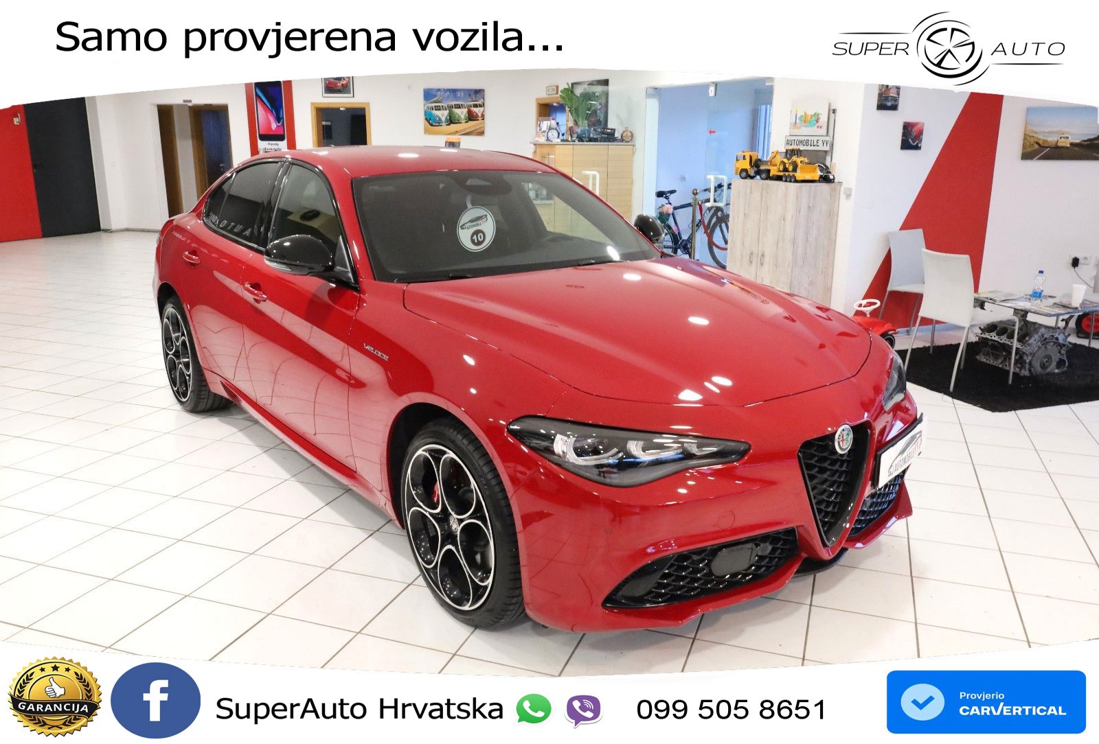 Alfa Romeo Giulia 2.0 Turbo (280 KS) Q4 Automatic LED+GR SJED+ACC